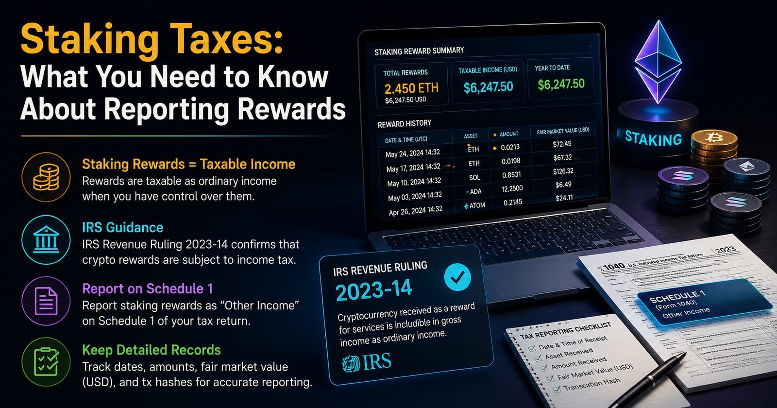 Staking Taxes: What You Need to Know About Reporting Rewards