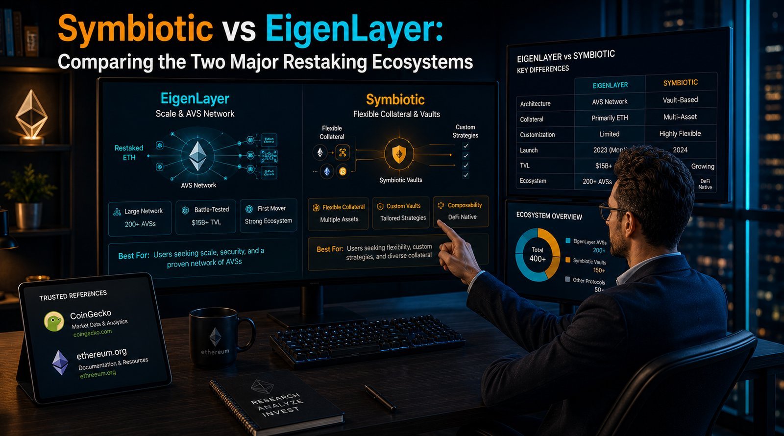 Symbiotic vs EigenLayer Comparing the Two Major Restaking Ecosystems
