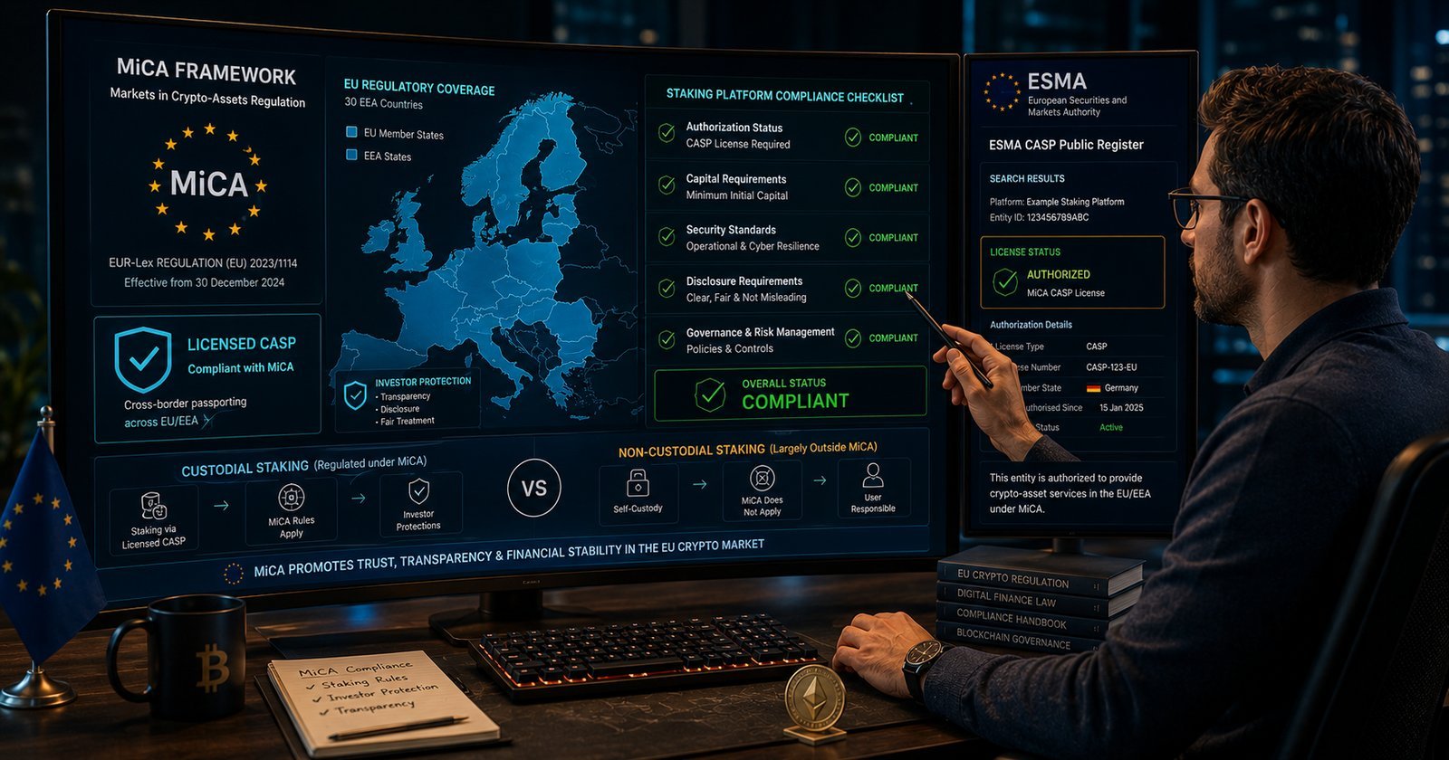 MiCA and Staking: How EU Crypto Regulation Affects European Stakers