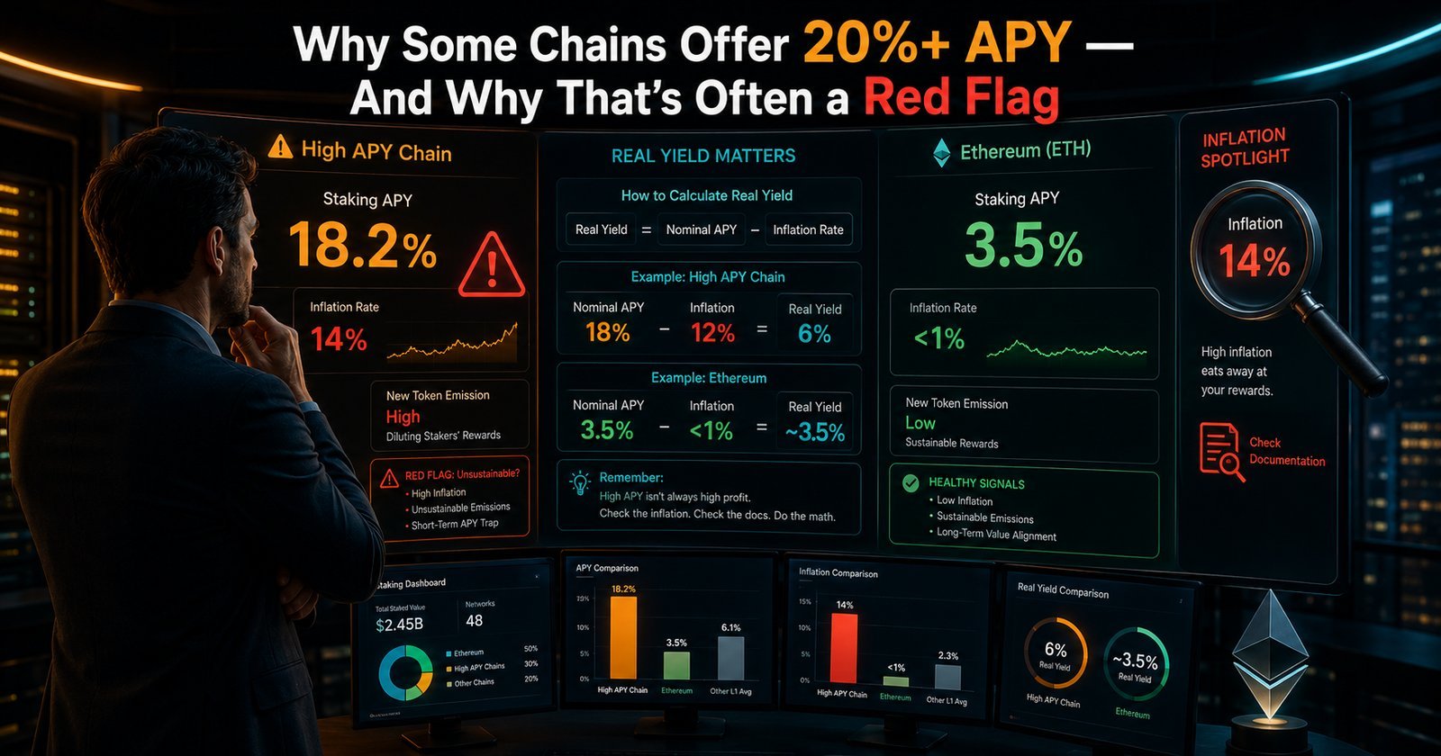 Why Some Chains Offer 20%+ APY And Why That’s Often a Red Flag