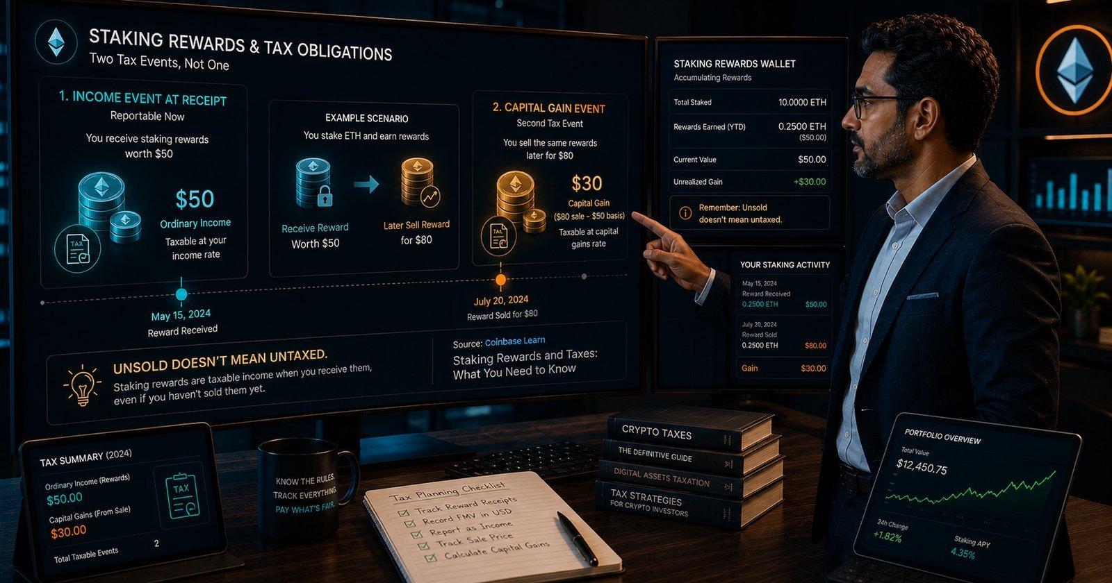 Do You Owe Taxes on Staking Rewards You Haven’t Sold?