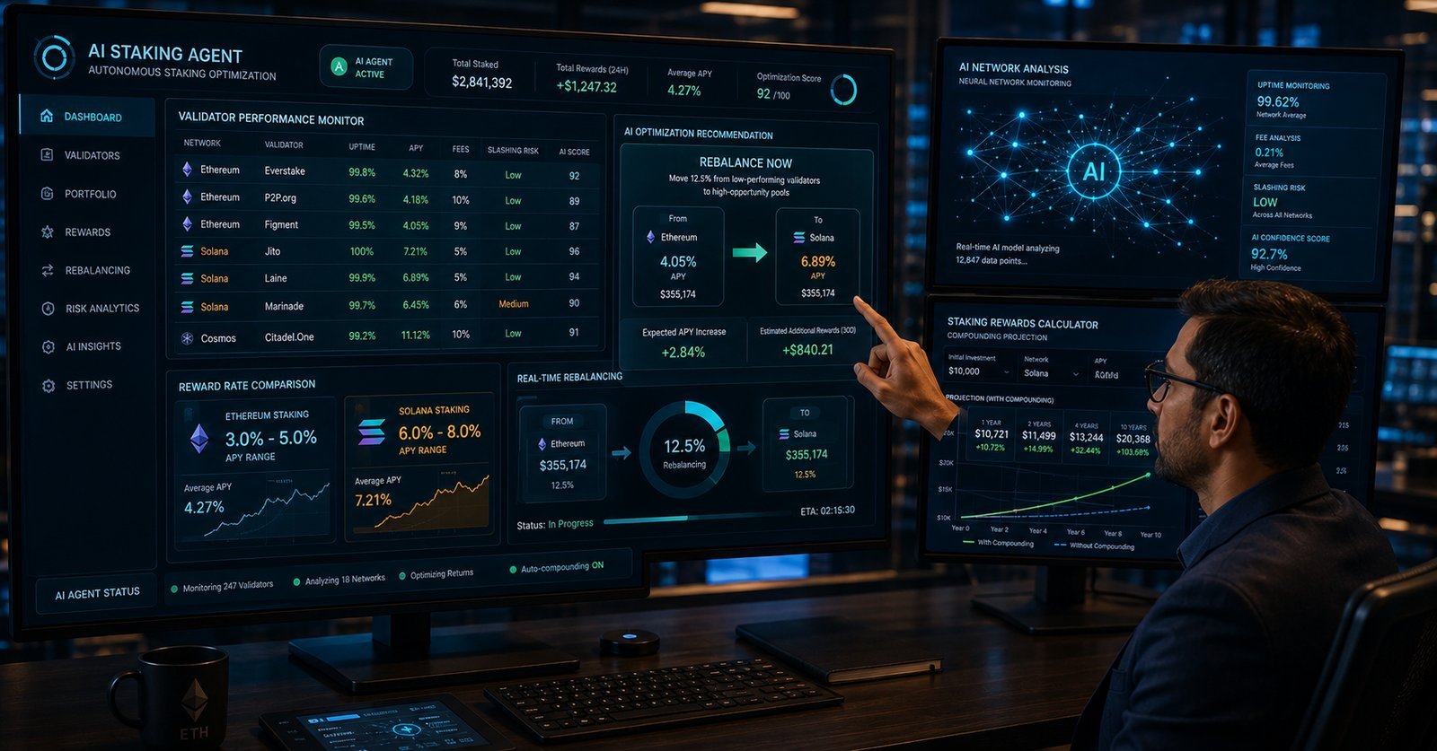 Staking Meets AI: Can Automated Agents Optimize Your Staking Strategy?