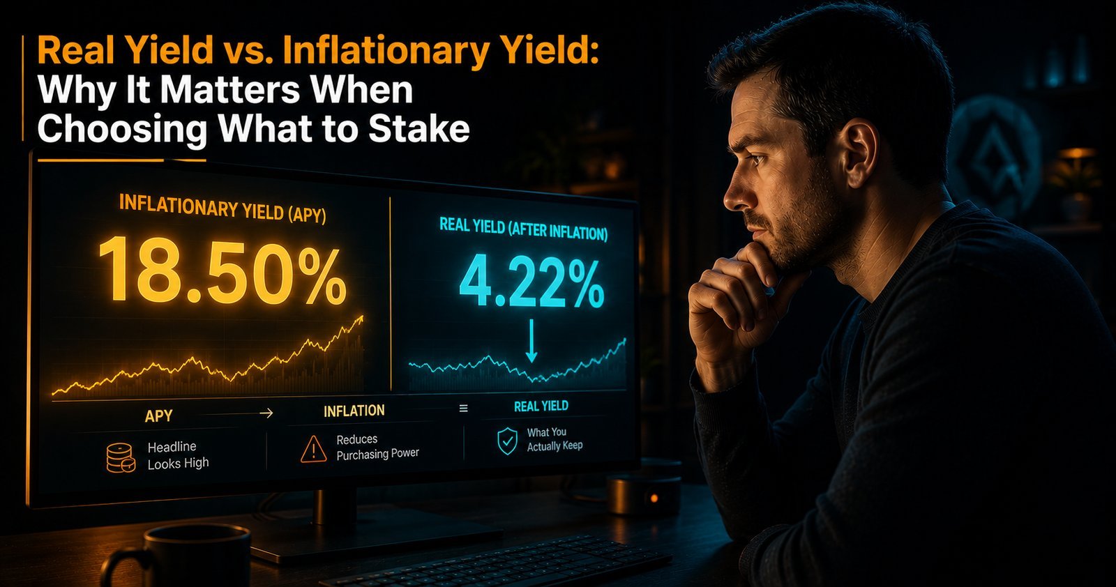 Real Yield vs. Inflationary Yield: Why It Matters When Choosing What to Stake